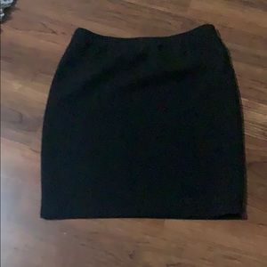 Black mini skirt